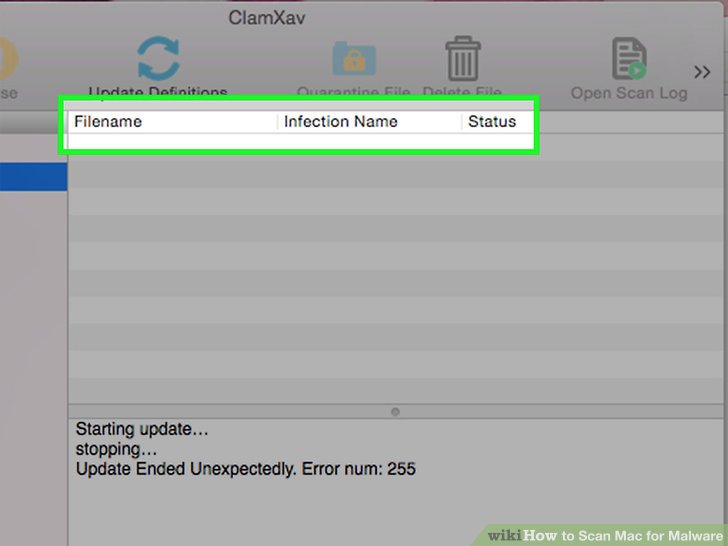 Scan mac for malware and viruses